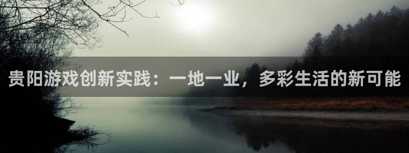 摩根娱乐app下载安装：贵阳游戏创新实践：一地一业，多彩生活